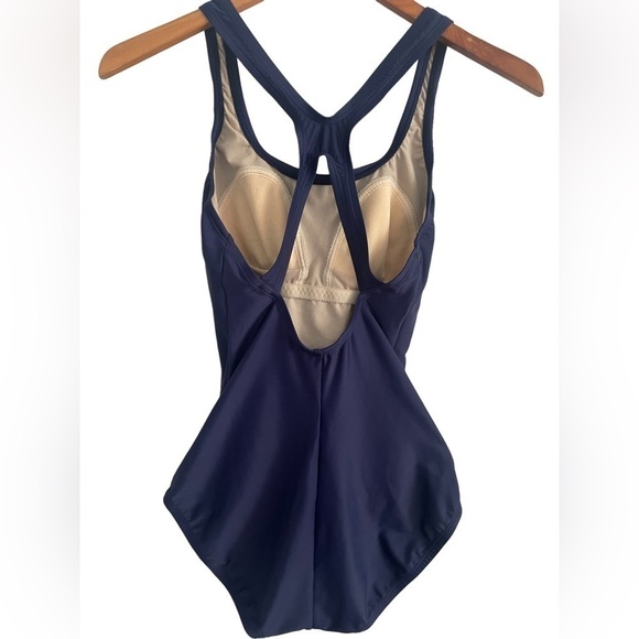 Speedo One Piece Swimsuit Size 8. Navy Blue - Picture 9 of 10